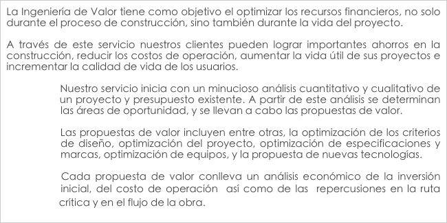 La Ingeniería de Valor tiene